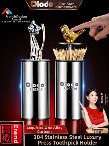 Olodo | Hộp Đựng Tăm Inox 304 Cao Cấp