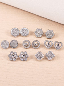 กระดุมโลหะประดับเพชร กระดุมเสื้อเชิ้ตระดับไฮเอนด์ กระดุมตกแต่งแฟชั่น กระดุมเสื้อคาร์ดิแกน กระดุมตกแต่ง กระดุมโลหะ