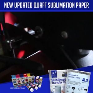 Easyprint QUAFF Sublimation Transfer Paper A4 / A3 Size 100GSM x Quick Drying (100sheets per pack)