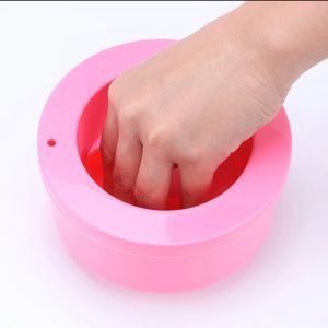 Khay ngâm móng tay tròn - Dụng cụ chuyên dụng làm móng ( giao màu ngẫu nhiên )