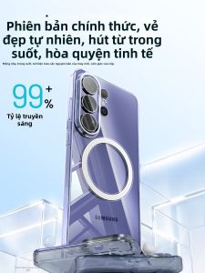HANNUO | Magnetic Ultra-thin Transparent Shockproof Acrylic Case for Samsung Galaxy S26/S26+
