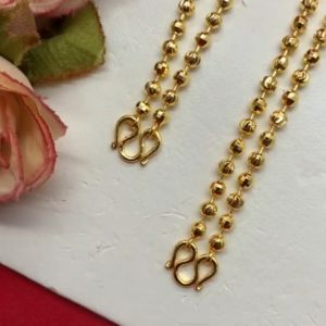 สร้อยคอทองเม็ดมะยมสลับเม็ดบอล ความยาว 20 24 นิ้ว น้ำหนักเทียบเท่า 1 2 บาท ใส่ในชีวิตประจำวันได้