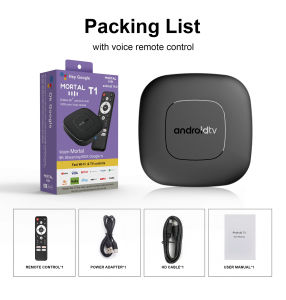 TV Smart  Box T1 8K Android 16 TV Box Voice Remote H313 Set Top Box Bluetooth 6.0 4K Netflix 4GB 8GB 32GB 64GB 128GB Set Top Box