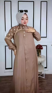 INAYAH DRESS gamis lebaran terbaru 2025/gamis kondangan terbaru 2025/gamis bordir terbaru 2025/abaya model baru wanita 2025/gamis dewasa burgundy mahogany terbaru 2025/abaya turki terbaru 2025 Variasi bordir/abaya sultan terbaru mewah/Dress Wanita Dewasa