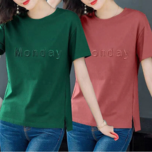 QIAOXIZI | Loose Large Size T-Shirt for Middle-aged Women Summer