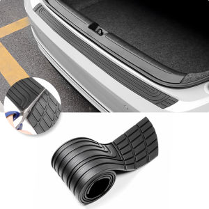 Universal Rear Bumper Guard Car Trunk Door Sill Plate Protector PVC Rubber Protector Strip For Bumper Reinforcement Decoration