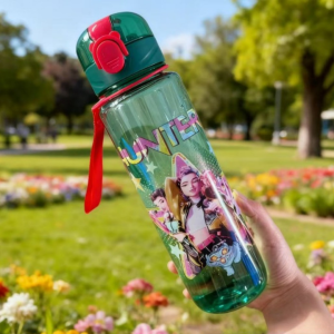 Hasbro | Cartoon Pretty Girl Pattern Water Bottle700MLTrendy and Stylish With Portable Lanyard For Easy Carrying. Durable Lightweight