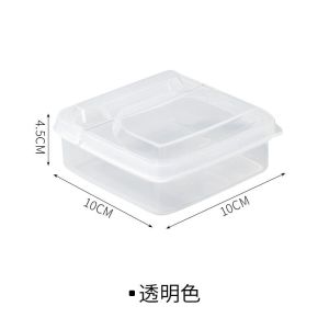 Kotak Penyimpanan Keju Mini Box Transparan Tempat Mentega Penyimpanan Tirisan Buah