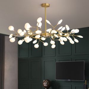 SOLO Chandelier For Living Room Lights For Ceiling Design Firefly chandelier retro living room dining bedroom chandelier lighting modern branch chandelier Firefly Led Light