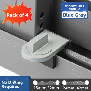 MONLEYTA | German Window Fixator Limiter Positioning Child Sliding Door Window Lock Safety Lock Glass Window Move Window Clip
