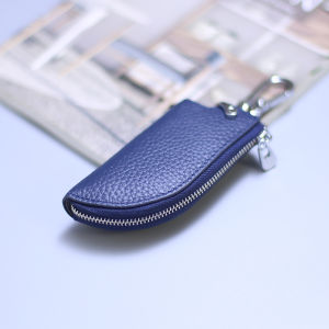 New Genuine Leather Mens and Womens Waist Mounted Small Key Case Simple Home Key Bag Neutral Blade Car Key Case