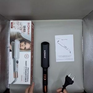Catokan Pelurus Rambut Sonar Sn-833 Plat Ceramic Ion Mineral