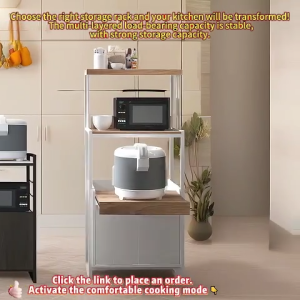 Homelife Kitchen Storage Cabinet Microwave Rack Spice Storage Rack Kitchen Counter Organizer Kitchen Shelf Cabinet