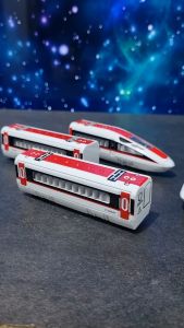 Diecast Miniatur Kereta Keretaan Cepat Whooosh Metal Besi Magnetik Set Isi 4