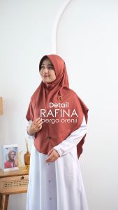 Audina Rafina Bergo Hijab Bahan Orenji Premium