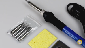 Taffware Solder Adjustable Temperature Fast Heating 60W with 5 Tips - CS-31 - Black