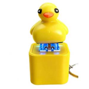 Rechargeable Squeeze Stress Relief Toy Cute Frog Keychain Pendant With Sound Portable Decompression Artifact Gift For Friends