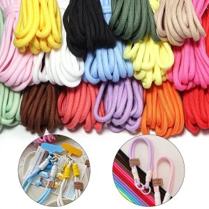 5 Thước 5 Mm Nhiều Màu Sắc Dây Polyester Bện Dây Cho DIY Đính Hạt Móc Chìa Khóa May Nhà Hàng Thủ Công Vòng Sợi Nylon