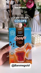 [THÙNG TIẾT KIỆM] Thùng 10 Hộp Cà Phê Sữa Dừa Cocofe (100 Gói) Cafe Hòa Tan Cao Cấp Chính Hãng Ban Me Gold - REXSUN