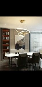 Đèn Trần 20-40-60 /150w Ánh sáng đổi 3 màu Đèn Trần Trang Trí Phòng Khách Đèn Treo Trần Nhà E27 Phong Cách Bắc Âu Hiện Đại