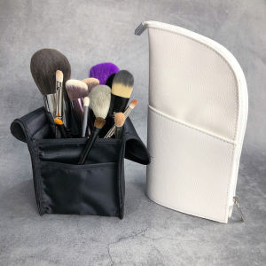 Ultra Capacity Portable Makeup Brush Storage Bag Stand up High End Brush Holder Zipper Cosmetic Pouch Beauty Tool Organizer