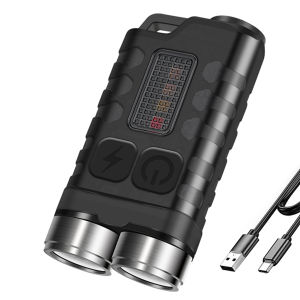 【Local delivery】Compact LED Keychain Lantern 900 Lumens USB Rechargeable Outdoor Light for Camping and Hiking