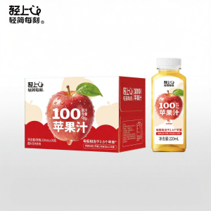 LIGHT UPPER | 100% Juice 0 Fat Apple Drink 220ml*10 Bottles