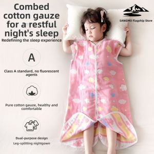 Cotton Muslin Anti-kick Legged Sleep Bag