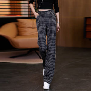 Gray Suit Wide Leg Pants Womens High Waist Loose Slimming Casual Narrow Version Straight Long Trousers Autumn 2025 New