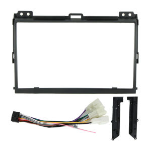 Dash Car Radio Harness Fascia Trim Panel Adapter Panel Cable Center Console Matching Panel Kit Frame for Toyota Prado 2004-2009