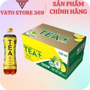 Trà ô long TEA PLUS vị chanh chai 320ml