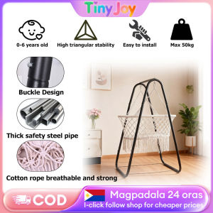 Duyan Cradle for Baby Premium Steel Frame Indoor/Outdoor Swing with Metal Stand Newborn to Toddler