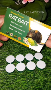 Rat Bait Noni Tablets Fast Acting Odorless Rat Killer Poison Powerful Mouse Killer for Big Mouse Rats Control Protect for Home & Crops