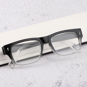 กรอบแว่นตาอ่านหนังสือแก้วคริสตัลหนาสําหรับผู้ชายและผู้หญิงความละเอียดสูงป้องกันความเมื่อยล้าแว่นตาสไตล์เก่า