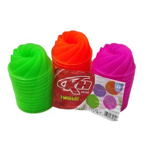 36pcs cetakan agar bentuk twister loyang