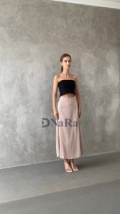 DNaRa - Jili Rok Panjang Satin Silk Premium / Korean Premium Satin Skirt Wanita