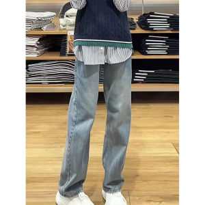 Quần Jeans Denim Ống Thẳng Cạp Cao Phong Cách Retro Cho Nữ Mùa Xuân Hè Quần Dài Ôm Dáng Rộng Thẳng Quần Dài Ôm Dáng Ôm Dáng