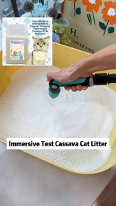 2.7kg 8 Litters Cassava Cat Litter Tapioca for Cats Lemon Milk Coffee Lavender