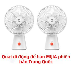 Mijia | Quạt Để Bàn Mini Mijia Chính Hãng Sạc Type-C Thời Lượng Pin Siêu Dài 4000mAh Tiếng Ồn Thấp Sử Dụng Kép Cầm Tay Lý Tưởng Cho Mùa Hè
