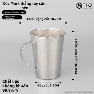 XINLONGTANG | Cốc Titanium Nguyên Chất Kháng Khuẩn Đa Năng Nhỏ Gọn Tối Giản