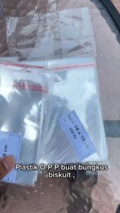 Plastik OPP 6x10 7x10 8x10 9x10 10x10 TEBAL 05 20 micron isi 100 LEMBAR BUNGKUS ROTI KUE ASESORIS