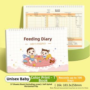 DADUXIN | Feeding and Growth Record Book 16K