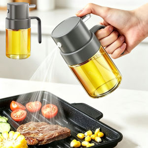 200ml Glass Oil Sprayer For Cooking Press Fine Mist Oil Mister Bottle With Handle Anti-Clog Oil Dispenser For Air Fryer BBQ Sala