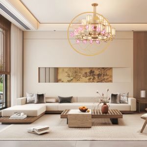 New Chinese Style Solid Wood Sofa Coffee Table Set Zen Hotel Sales Office Vacation Home Reception Multi-Functional Furniture