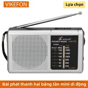 Đài Radio Mini AM FM Cầm Tay - Máy Nghe Nhạc Hai Dải Tần Tiêu Thụ Điện Năng Thấp Dành Cho Nghe Âm Thanh Stereo Ngoài Trời - Lý Tưởng Cho Đi Bộ Đi Phượt Cắm Trại