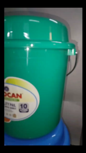 OROCAN Utility Pail with cover/Water Pail Set/Durable Utility Containers/Utility High Quality Plastiic Can/Timba/Balde/Water Container/Plastic Bucket/Pail with Metal Handle/Orocan Pail Cover/Round Bucket/ Household Tools/Laundry & Cleaning Equipment.