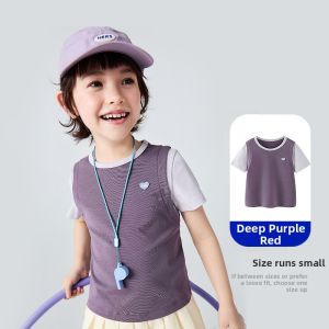 MINI BALA | Layered Effect Cute Cool Cotton Stretch Girls T-shirt