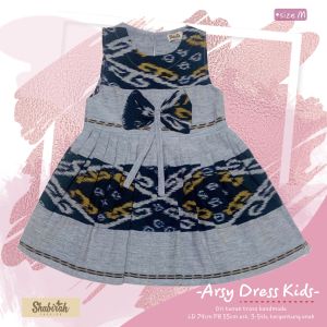 dress anak pesta murah - ARSY DRESS KIDS TENUN / dress anak tenun troso / gaun anak / baju anak tenun / baju anak murah