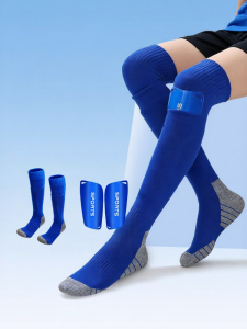 Miss You | Knee-high Football Socks with Shin Guard Integrated Professional Sport Lightweight