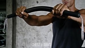 Power Twister Bar 40/50/60KG Chest Expander Home Fitness Equipment Pressure Bar Chest Arm Strength Training Fitness